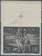 Vatikan: 1948, 250 L Grey-black Airmail Stamp "Tobias", Horizontally Imperforated At Top From Upper - Unused Stamps