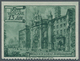 Vatikan: 1949, 13 L Deep Green "basilicas", Three Sides Imperforated, Perforation Only At Bottom. VF - Unused Stamps