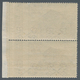 Vatikan: 1949, 16 L Olive Black "basilicas", Vertical Pair With Imperforated Right Margin. VF Mint N - Unused Stamps