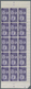 Vatikan: 1955, 35 L Violet "St.Boniface", Block Of 15 (5 X 3) From Upper Part Of The Printing Sheet - Unused Stamps