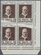 Vatikan: 1959, 30 L Brown "Lateran Convenants", Block Of 4 From Lower Right Sheet Corner, 3 Stamps A - Unused Stamps