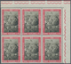 Vatikan: 1963, 40 L And 200 L "fight Against Hunger", Two Blocks Of 6 From Upper Right Corner, All S - Unused Stamps