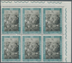 Vatikan: 1963, 40 L And 200 L "fight Against Hunger", Two Blocks Of 6 From Upper Right Corner, All S - Unused Stamps