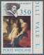 Vatikan: 1977, 350 L "Rubens" From Right Margin With Printing Error "coat On The Madonna Blue Instea - Unused Stamps