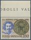 Vatikan: 1980, 350 L "Bernini" From Upper Margin With Printing Error "golden Color In The Medal Miss - Unused Stamps