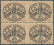 Vatikan - Portomarken: 1945, 80 C Black/rose "coat Of Arms", Block Of Four, Each Horizontal Pair Wit - Postage Due