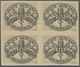 Vatikan - Portomarken: 1945, 5 L Black/grey "coat Of Arms", Imperforated Block Of Four. VF Mint Neve - Postage Due