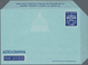 Vatikan - Ganzsachen: 1952, Airletter L. 80 "AEROGRAMMA" Blue, Unused, Two Varieties: (1) Missing In - Entiers Postaux