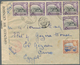 Zypern: 1942. Registered Envelope Addressed To Egypt Bearing SG 151, ¼pi Ultramarine And Brown (5) A - Sonstige & Ohne Zuordnung