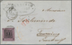 Baden - Marken Und Briefe: 1851 Ziffern 9 Kr. Mit Nr.St. "174" Auf Brief Von Mannheim 18.8.60 Nach T - Other & Unclassified