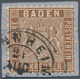 Baden - Marken Und Briefe: 1862, 9 Kr. Wappenausgabe Lebhaftbraun Mit Farbigem Hintergrund, Kleines - Other & Unclassified