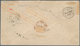 Baden - Ganzsachen: 1864, GA-Umschlag 3 Kr. Rosa Mit ZWEI DREIERSTREIFEN 1 Kr. Schwarz Von "HEIDELBE - Other & Unclassified