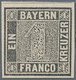 Bayern - Marken Und Briefe: 1849, 1 Kreuzer Schwarz, Platte 1, Ungebraucht Mit Originalgummierung, A - Autres & Non Classés