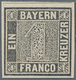 Bayern - Marken Und Briefe: 1849, 1 Kreuzer Schwarz, Platte 1, Ungebraucht Mit Originalgummierung, A - Other & Unclassified