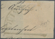 Bayern - Marken Und Briefe: 1849, SCHWARZER EINSER 1 Kreuzer Schwarz, Platte 1 Auf Briefstück Mit Ha - Other & Unclassified