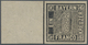 Bayern - Marken Und Briefe: 1849, SCHWARZER EINSER 1 Kreuzer Schwarz, Platte 1, Ungebraucht Mit Link - Autres & Non Classés