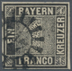 Bayern - Marken Und Briefe: 1849, SCHWARZER EINSER 1 Kreuzer Schwarz, Platte 2, Farbfrisches Exempla - Autres & Non Classés
