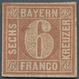 Bayern - Marken Und Briefe: 1849, 6 Kr. Braun, Type I Mit Unterbrochenem Kreis, Allseits Voll- Bis B - Sonstige & Ohne Zuordnung