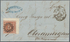 Bayern - Marken Und Briefe: 1853, 6 Kr Braunorange Aus Der Rechten Oberen BOGENECKE (5-6 Mm) Mit All - Sonstige & Ohne Zuordnung