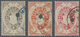 Bayern - Telegrafenmarken: 1870, Telegrafenmarken-Höchstwerte 1Fl.24Kr./3 Fr. Orange, 4 Fl.40Kr./10 - Other & Unclassified