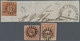 Bayern - Besonderheiten: 1850-65 (ca.), Acht Werte Quadratausgabe Bayern Mit Klaren Abschlägen Der G - Sonstige & Ohne Zuordnung