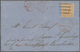 Hamburg - Marken Und Briefe: 1859, Wappen 7 Schilling Gelblichorange Breitrandig Geschnitten Auf Kab - Hamburg