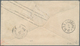 Hamburg - Ganzsachen: 1866, GA-Umschlag 1¼ S Bläulichviolett Mit Zusatzfrankatur Achteck-Wappen 1¼ S - Hamburg