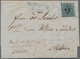 Hannover - Marken Und Briefe: 1851, 1/15 Th./ 2 Sgr. Schwarz Auf Blau, Meist Vollrandig Mit Blauem R - Hanovre