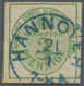 Hannover - Marken Und Briefe: 1863, Ovalausgabe 3 Pf. Olivgrün, Allseits Voll/breitrandig Geschnitte - Hanovre