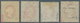 Helgoland - Marken Und Briefe: 1875, QV 1½ P/ 10 Pf Vier Marken In Verschiedenen Farben Ungebraucht, - Helgoland