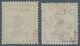 Helgoland - Marken Und Briefe: 1879, QV A Sh./ 1 Mark Je In A-Farbe Blaugrün/grauschwarz/mittelrosa - Heligoland