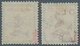 Helgoland - Marken Und Briefe: 1879, QV A Sh./ 1 Mark Je In A-Farbe Blaugrün/grauschwarz/mittelrosa - Helgoland