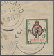 Helgoland - Marken Und Briefe: 1879, QV 5 Sh./ 5 Mark Mehrfarbig Auf Briefstück Mit Klarem Stempel " - Héligoland