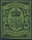 Oldenburg - Marken Und Briefe: 1859/61, Oldenburgisches Staatswappen ⅓ Gr. Schwarz Auf Grünlicholiv - Oldenburg