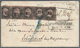 Preußen - Marken Und Briefe: 1850, 1 Sgr. Schwarz Auf Rosa, Waagerechter Rand-4er-Streifen Mit Reihe - Other & Unclassified