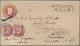 Preußen - Ganzsachen: 1855/57, 1 Sgr. Ganzsachenumschlag Mit Federzugentwertung Und Nebengesetztem R - Autres & Non Classés