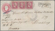 Preußen - Ganzsachen: 1855/57, 1 Sgr. Ganzsachenumschlag Mit Einem 3-er-Streifen 1 Sgr. Rötlichkarmi - Other & Unclassified