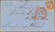 Preußen - Transitstempel: 1865, "AUS FRANKREICH PER AACHEN FRANCO", Schwarzer Ra3 Und Desgl. Roter K - Other & Unclassified