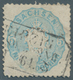 Sachsen - Marken Und Briefe: 1863,  5 Ngr Blaugrau Sauber Entwertet Mit Ra3 „LEIPZIG...DRESD:BAHNH." - Sachsen
