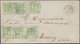 Thurn & Taxis - Marken Und Briefe: 1867, 1/3 Sgr Gelblichgrün Einzelstück, Paar Und Waager. 3er-Stre - Autres & Non Classés