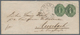 Thurn & Taxis - Ganzsachenausschnitte: 1865, 1 Kr. Grün, Achteckig Geschnitten, Zufrankiert Auf Ganz - Autres & Non Classés