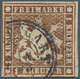 Württemberg - Marken Und Briefe: 1857, 1 Kr. Braun Mit DOPPELTEM SEIDENFADEN, Farbfrisches Exemplar, - Other & Unclassified