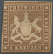 Württemberg - Marken Und Briefe: 1857, Wappen 1 Kr. Dunkelbraunocker (sephia, Graustichig) Mit Seide - Sonstige & Ohne Zuordnung