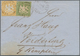 Württemberg - Marken Und Briefe: 1861, 6 Kreuzer Geschnitten In Sehr Seltener Mischfrankatur Mit 3 K - Sonstige & Ohne Zuordnung
