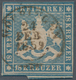 Württemberg - Marken Und Briefe: 1857, 18 Kr. Hellblau, Farbfrisches Exemplar, Rechts Mit Ausgabetyp - Autres & Non Classés