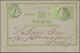 Württemberg - Marken Und Briefe: 1874, Ovalausgabe 2x 1 Kr. Grün Gezähnt Auf GA-Karte 1 Kr. "FEUERBA - Other & Unclassified