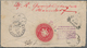 Württemberg - Marken Und Briefe: 1893/1894, 10 Pf Rot Im Paar A. Brief Von Oberndorf Nach New York U - Other & Unclassified