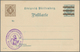 Württemberg - Ganzsachen: 1908. Aufbrauchkarte 3 Pf Braun Auf (2 Pf Grau), Druckdatum "8 5 00", Unge - Autres & Non Classés