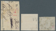 Norddeutscher Bund - Dienstmarken: 1871, 1 Kreuzer Gestempelt, 2, 3 Und 7 Kreuzer Auf 2 Briefstücken - Other & Unclassified