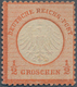 Deutsches Reich - Brustschild: 1872, Kleiner Schild ½ Groschen Rötlichorange, Postfrisch Mit Leichte - Ungebraucht